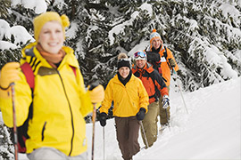 Magische Schneeschuh-Abendtour mit Skibockerlabfahrt